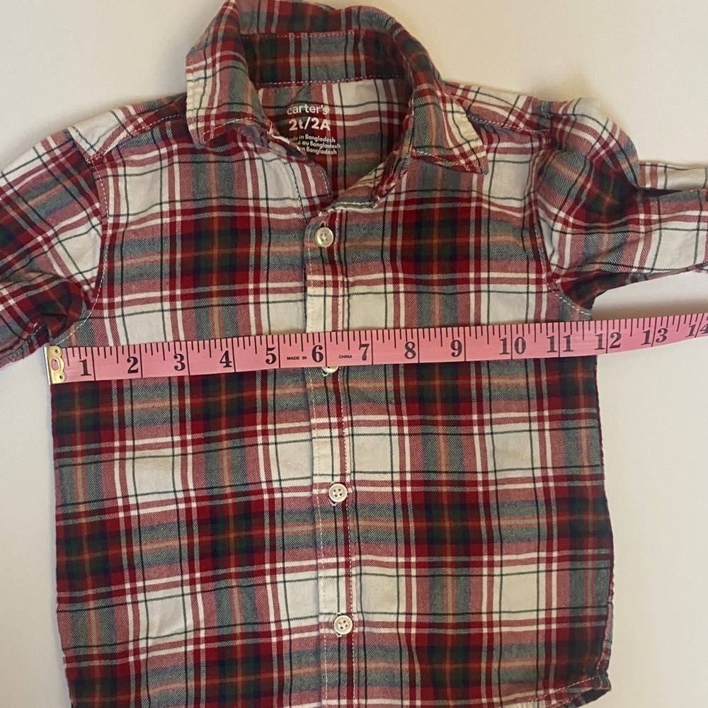 Carter's Kids Plaid Button-Down Shirt - Picture 4 of 6